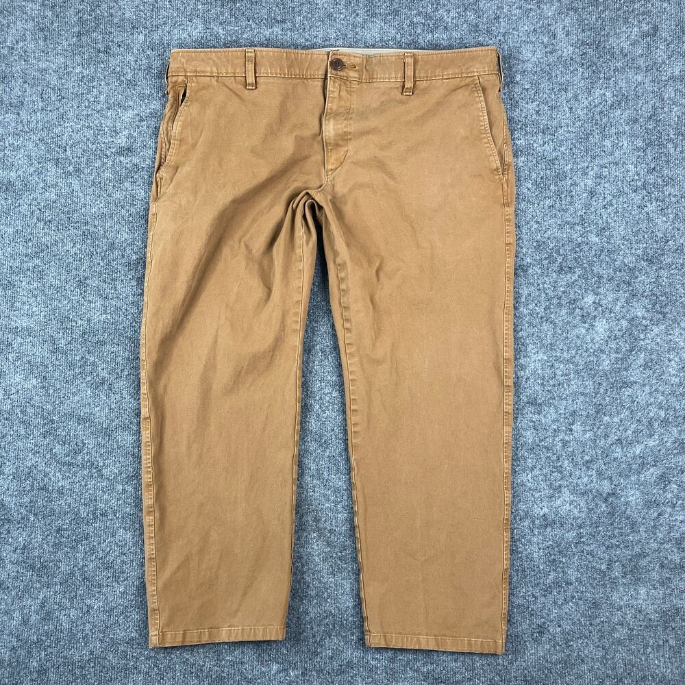 Dockers Chino Pants Mens Size 40x30 Brown Casual Straight Fit Cotton Twill